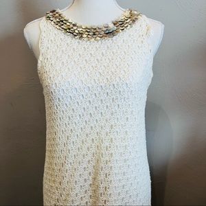 Lilly Pulitzer Crochet Beaded Neckline Dress